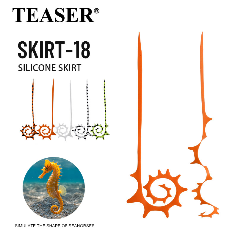 Fishing Equipment Lures - TEASER 5 peças SKIRT-18 145mm Saia