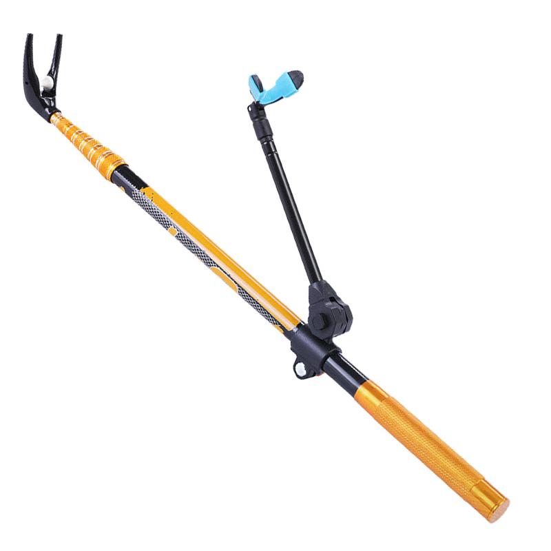Carbon Fishing Rod - Ajustável Pesca Pólo Titulares, Telescópico Stand