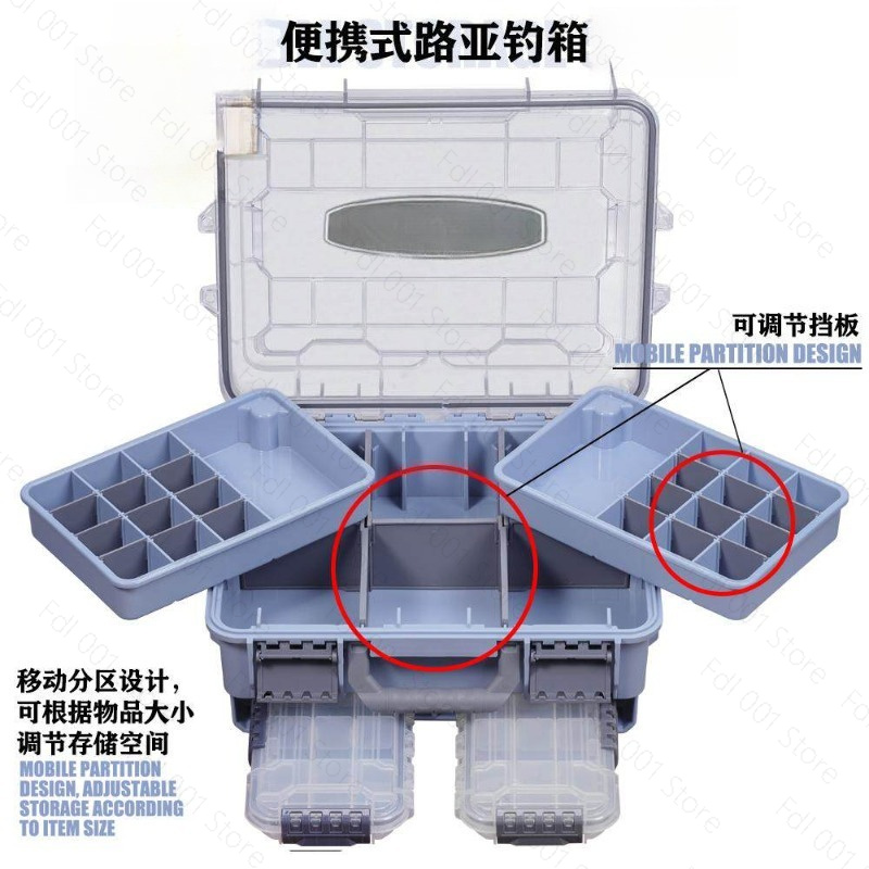 Tackle Box - Caixa de Pesca Portátil de Grande