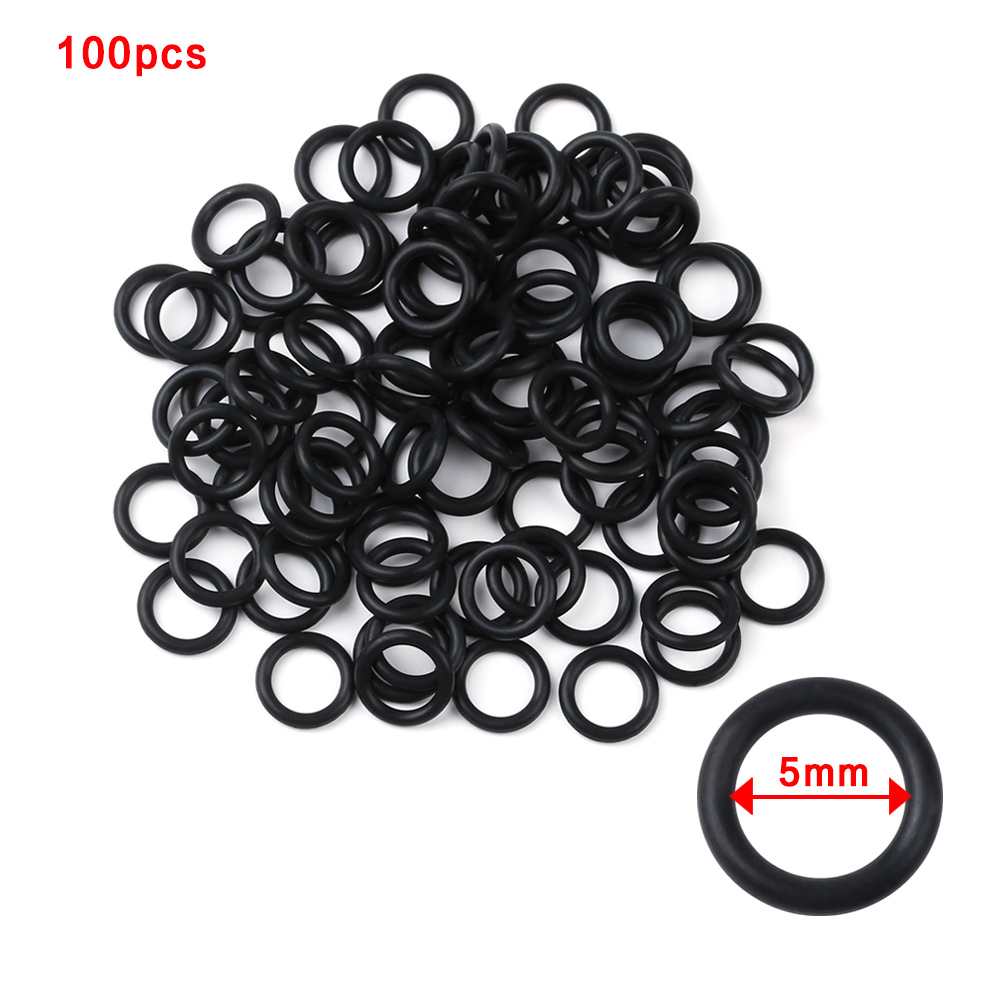 Fishing Equipment Stores - 100 PCs Preto Borracha O-Anéis da