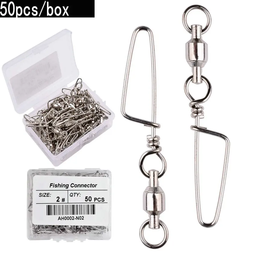 Tackle Box - 50pcs rolamento de esferas de pesca