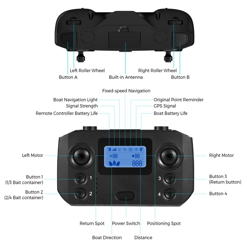 Controle Remoto ABKQ para Barc - Fishing Equipment Stores avaliação e preço