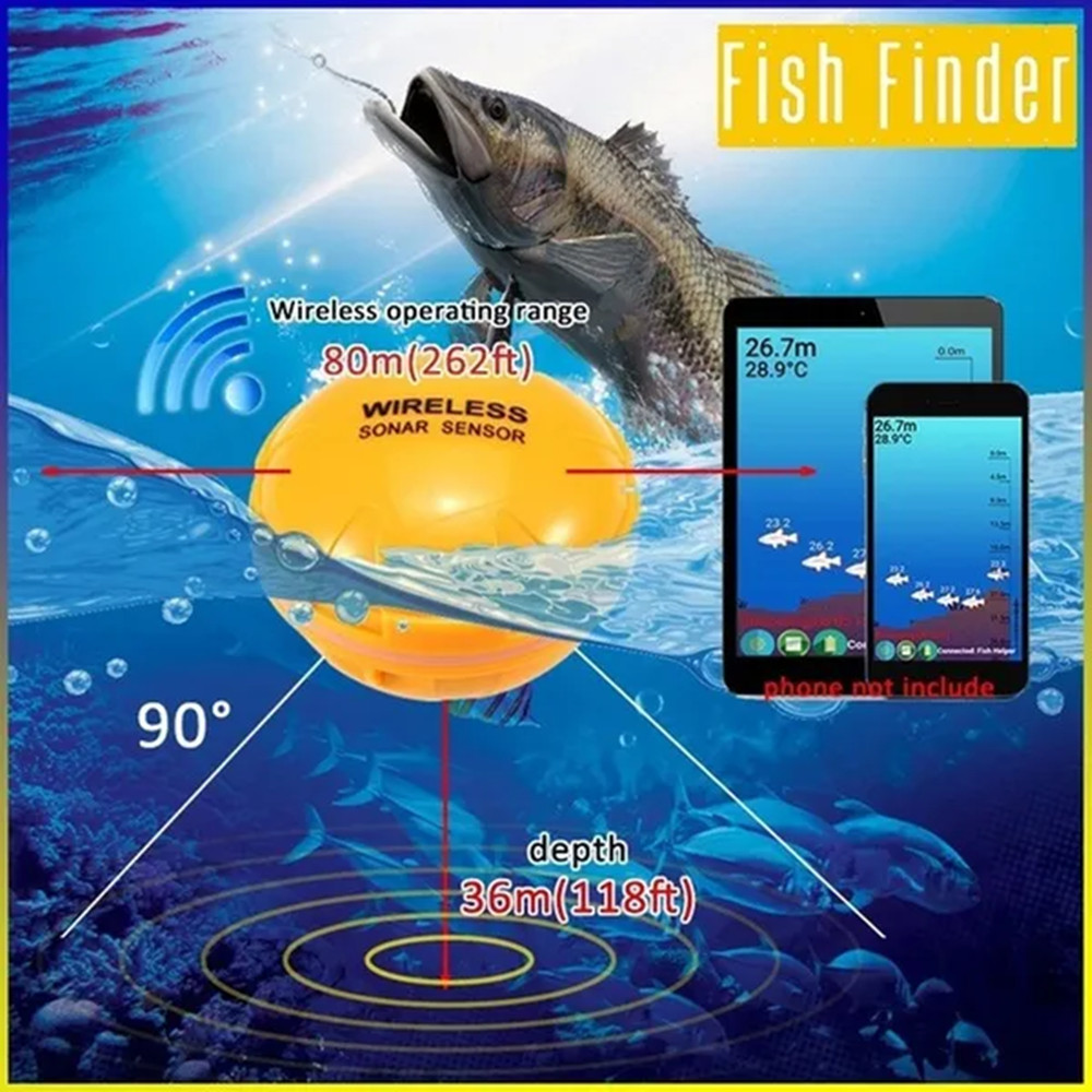 Sonar inteligente localizador  - Fishing Equipment In English avaliação e preço