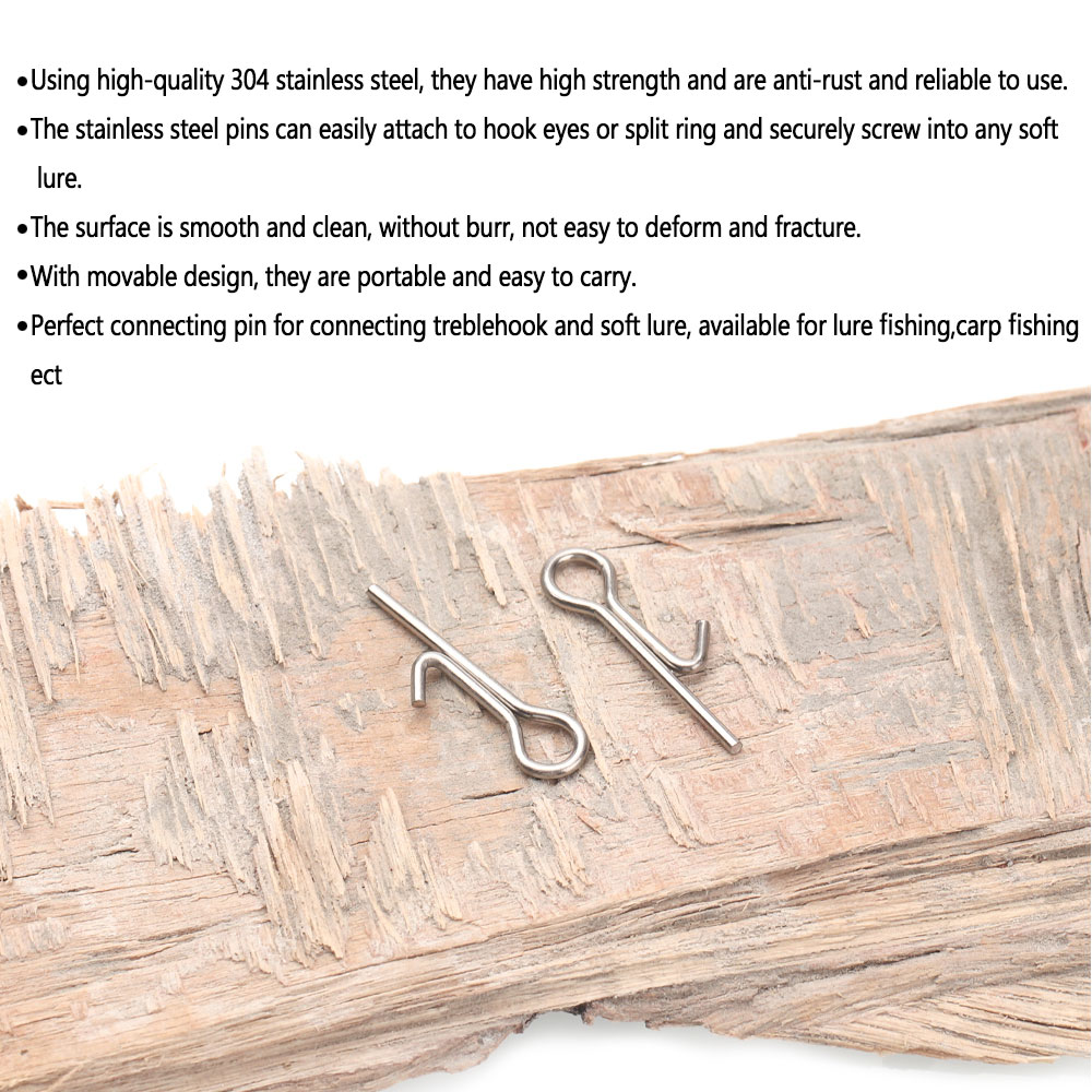 50/100 peças Pinos de Conexão  - Fishing Equipment Lures avaliação e preço