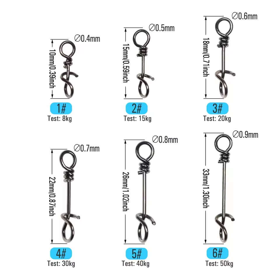 50 Peças de Clipes de Mola de  - Fishing Equipment Fly avaliação e preço