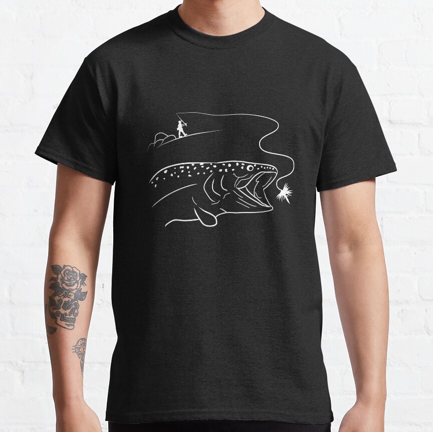 Camiseta masculina de manga cu - Fishing Equipment Fly avaliação e preço