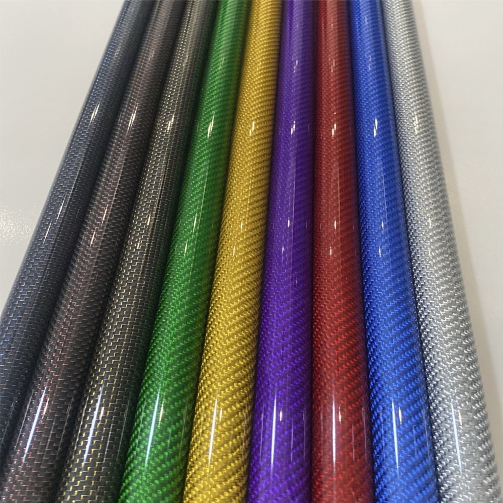 Tubo de fibra de carbono color - Carbon Fishing Rod avaliação e preço